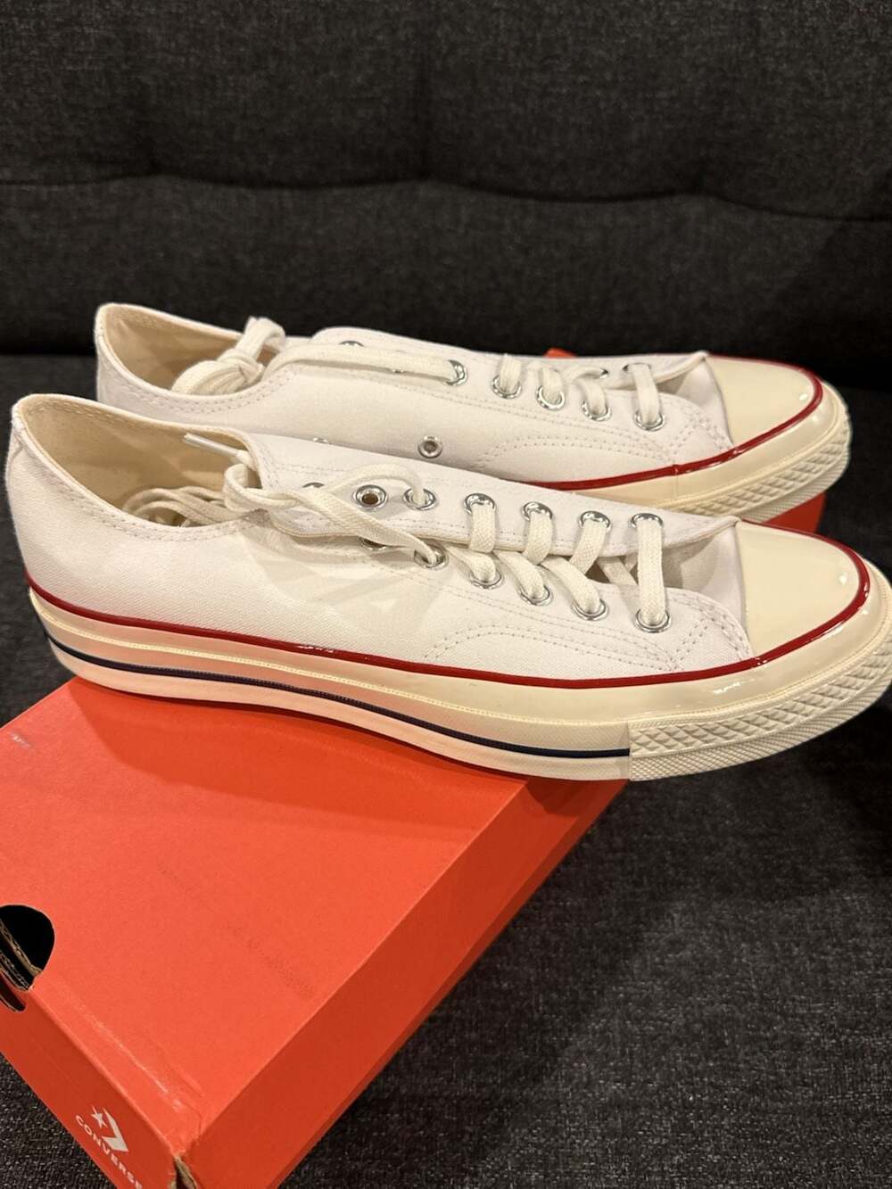 Converse Chuck 70 Low White Garnet Egret 162065C - 8.5M / 10.5W - Picture 5 of 9